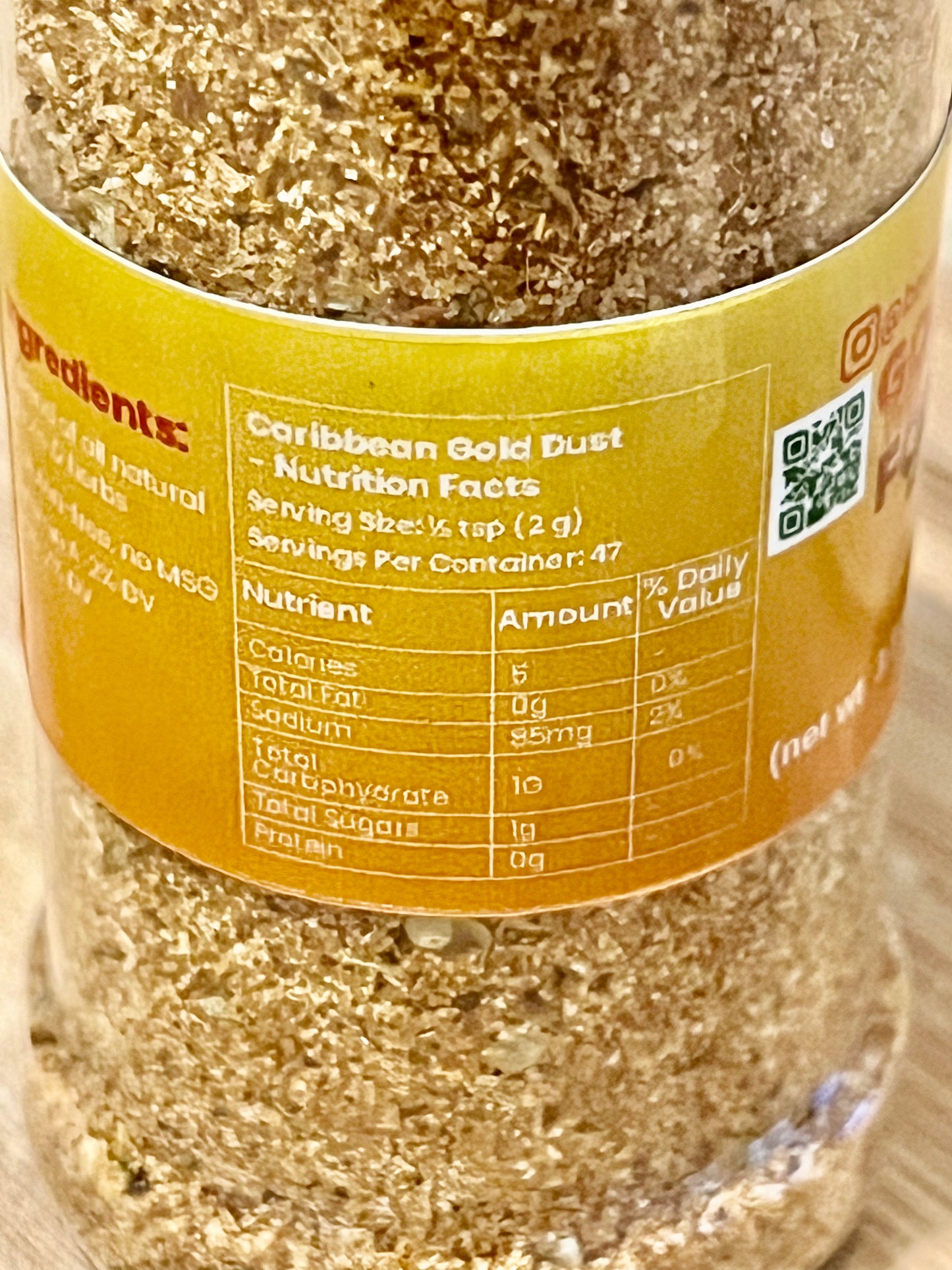 Caribbean Gold Dust(Organic Seasoning)